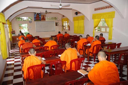 Fostering knowledge of security and defense training for monks at Khmer Theravada Buddhist Academy